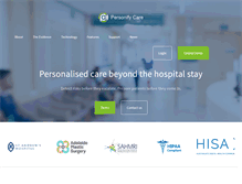 Tablet Screenshot of personifycare.com